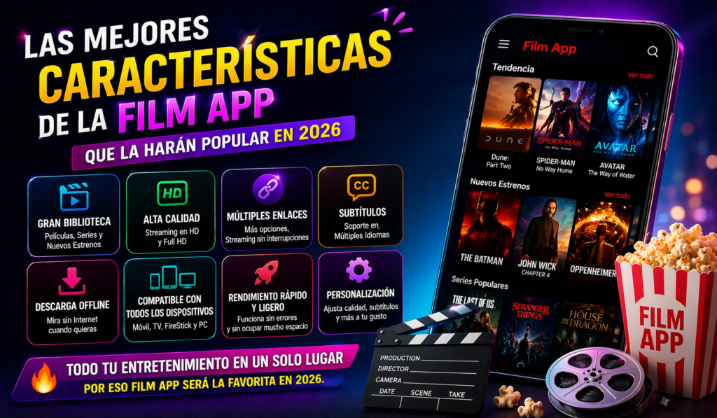Las mejores características de la Film App que la harán popular en 2026
