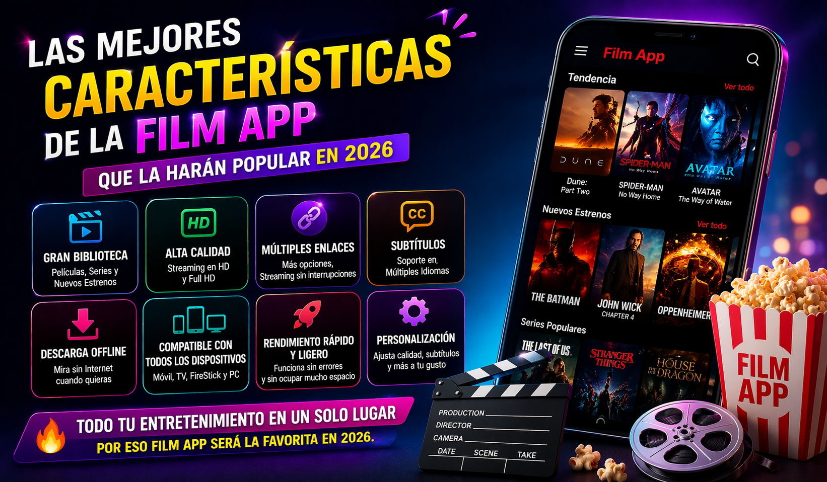 Las mejores características de la Film App que la harán popular en 2026