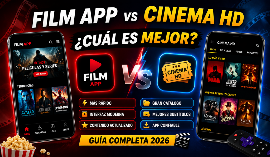 Film App vs. Cinema HD: ¿Cuál es mejor? (Guía completa 2026)